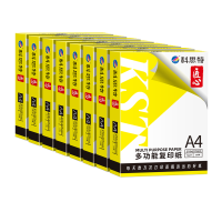 科思特 A4纸 多功能复印纸 双面打印纸 办公家用 加厚 木浆 白纸 70g 4000张/8包/整箱 匠心