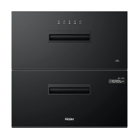 海尔(Haier)消毒柜嵌入式 家用消毒碗柜 115L两门三层 紫外线+光波巴氏消毒 婴儿奶瓶 母婴消毒EB021