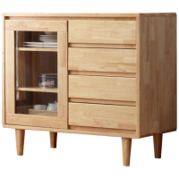 演发 实木餐边柜90cm 台