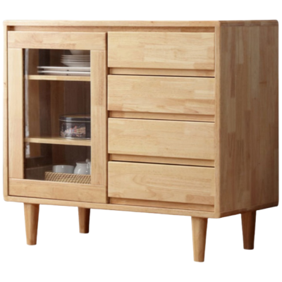 演发 实木餐边柜90cm 台