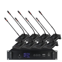 惠度(HuiDu)BA-6820S无线手拉手话筒桌面式讨论型远距拾音高端会议演讲多媒体教育电容鹅颈麦克风一拖二十