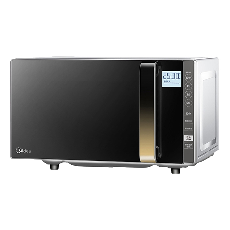 [厂送]美的(Midea)微波炉大火力 23升变频家用 光波烧烤炉 智能湿度感应 低噪音更静谧X3-233A
