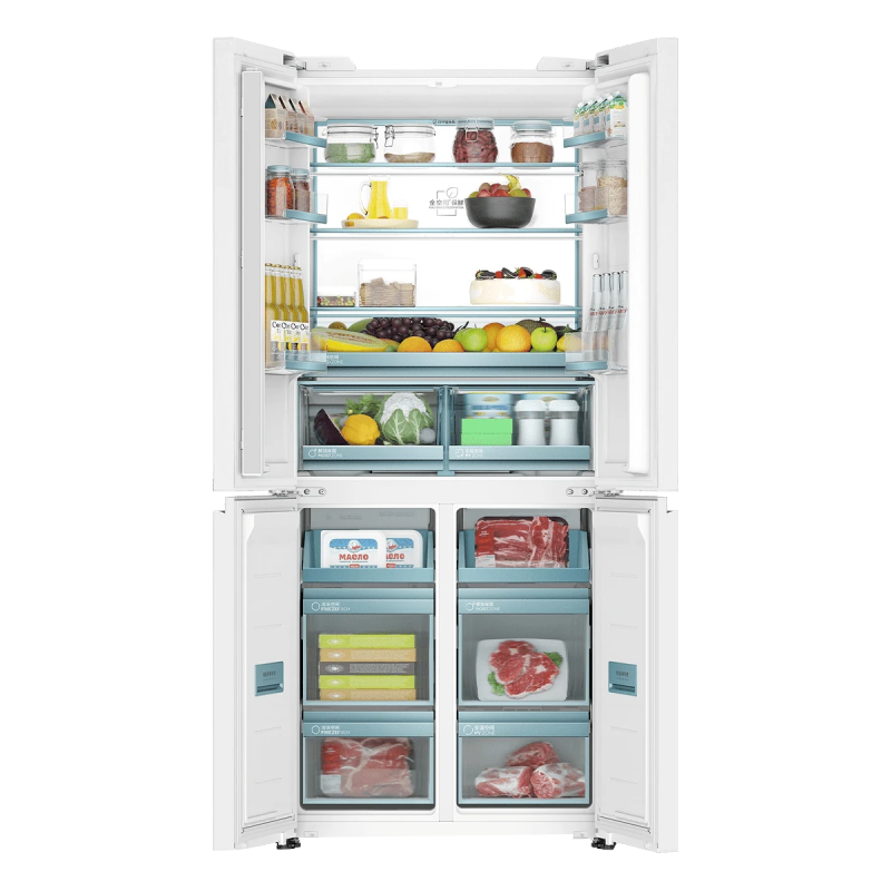 海尔(Haier)483升法式多门一级变频 超薄零嵌 EPP超净系统 和景冰箱BCD-483WGHFDB9W1U1