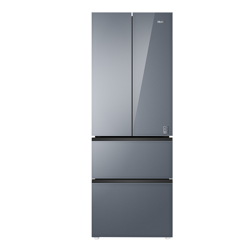 海尔(Haier)海尔342升法式多门一级能效双变频钢化玻璃彩晶面板风冷无霜四开门家用大容量电冰箱WiFi智控