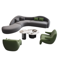 锁匠 休闲沙发1+1+3+茶几套