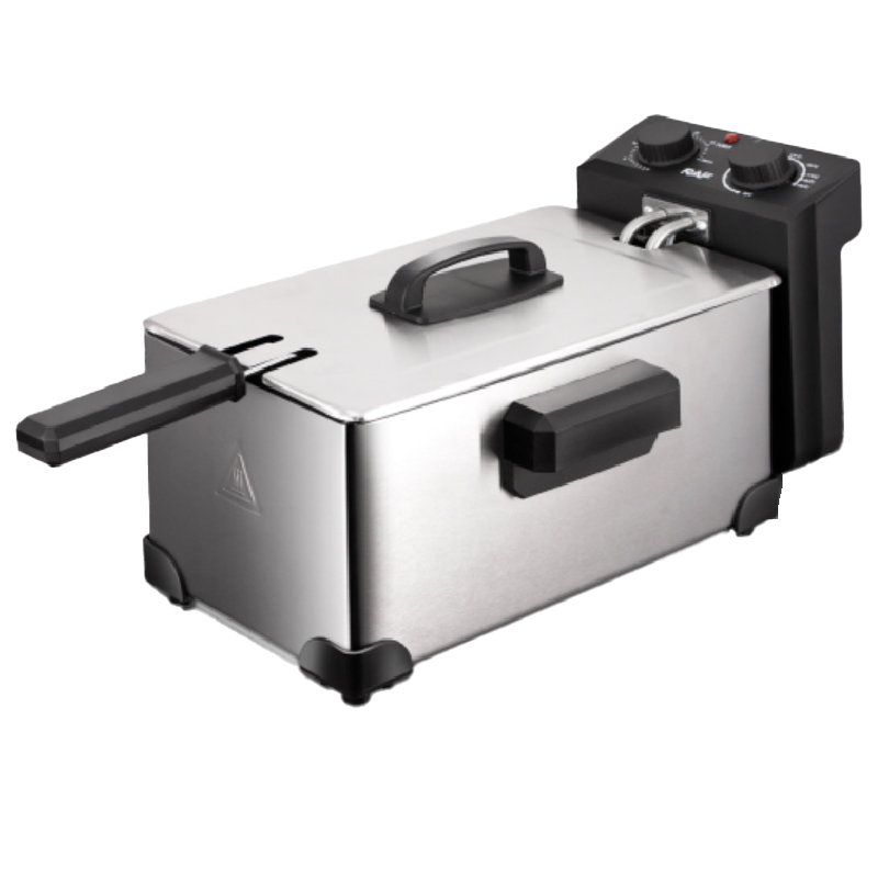 RAF油炸锅家用小型电炸锅3L电炸炉商用油条薯条机摆摊炸串锅恒温