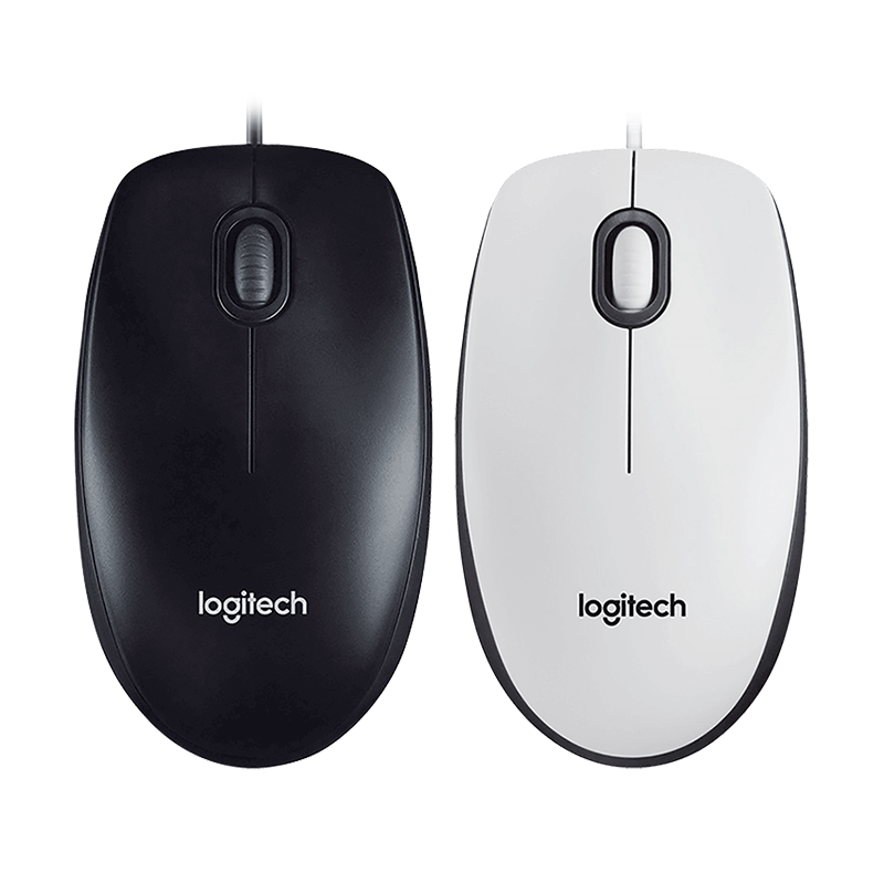 罗技M100r有线鼠标笔记本电脑办公家用游戏左右手