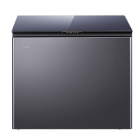 海尔(Haier)200升家用卧式冰柜冷柜小冰箱 双翼驭风鲜冻科技 黑金净化抗菌 BC/BD-200WGHEB1