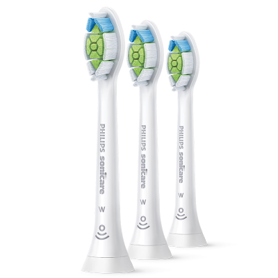 飞利浦(PHILIPS)电动牙刷头 钻石亮白型HX6063/67白色适配HX9352HX9362HX5181HX5282