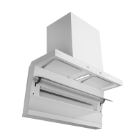 老板(Robam)白色小黑翼D1P 顶侧双吸26m³抽油烟机 家用大吸力油烟机 吸油烟机 7字型油烟机27A16-D1P