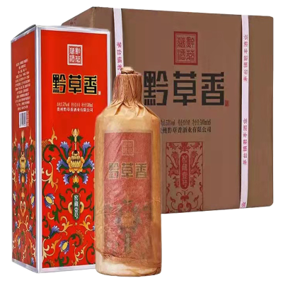贵州茅台镇黔草香窖藏一号君丰酒业53度白酒坤沙酱香型纯粮原浆陈酿口粮酒整箱500ml*6礼盒装