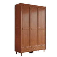 铭思达实木衣柜三门120*61*210cm台