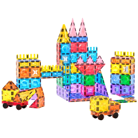 六一儿童节磁力片彩窗积木男女孩拼搭益智送礼物生日玩具强磁不塌