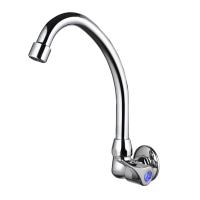 九牧(JOMOO)入墙式快开单冷厨房洗菜盆龙头洗衣池黄铜加厚陶瓷阀芯水龙头7703-340/1C-1