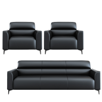 豫龙都办公沙发1+1+3套