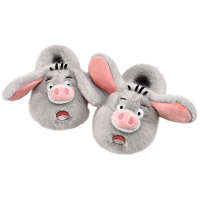 巴拉巴拉儿童棉拖鞋卡通可爱女童室内加绒毛毛鞋保暖小童家居鞋