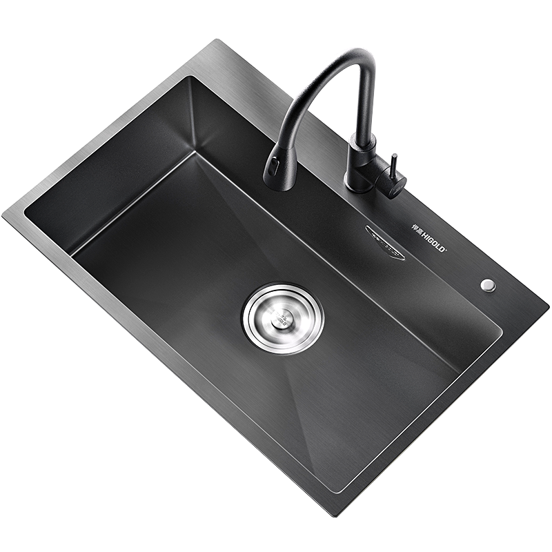 [珠光][窄边][单水槽]76*43cm