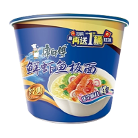 康师傅 经典桶鲜虾鱼板面12桶箱装