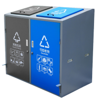 豫汉迎户外脚踏垃圾桶