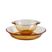 艾逸瑶选 铂萃系列高硼硅玻璃餐具二件套 CJ-21141