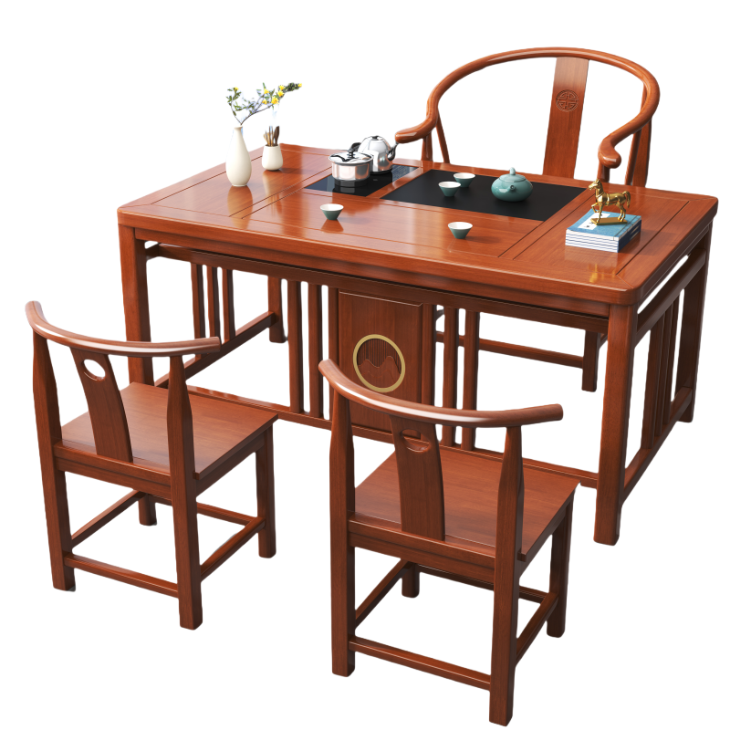 铭思达茶桌1.4米3椅套