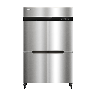 海尔(Haier)商用厨房冰箱986升四门风冷无霜全冷藏保鲜饭店后厨餐厅食堂不锈钢橱柜冷柜SL-986C4W