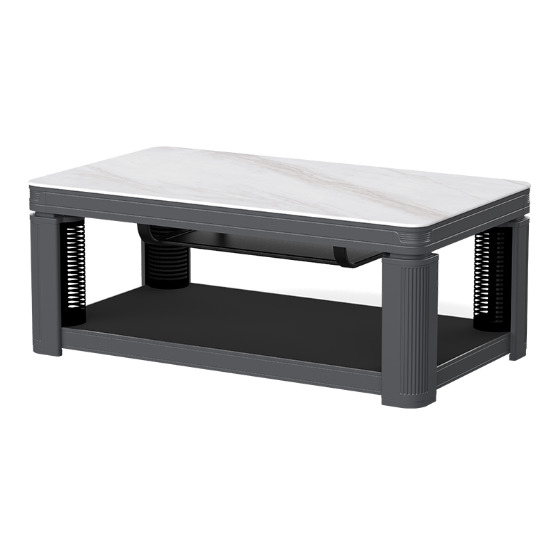 富炬升降电暖茶几取暖桌隐形电磁炉电暖炉岩板电暖桌烤火桌子家用 佳美M2隐形电磁炉120*70