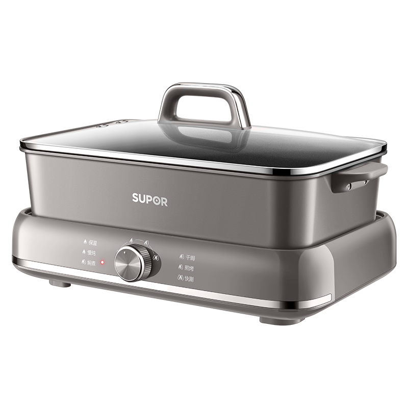 苏泊尔(SUPOR)电火锅火锅6L大容量家用多功能一体电热锅分体式可拆洗火锅锅涮肉锅H3724FK871