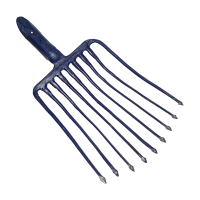 联岚九齿耙石渣叉九齿铁叉不带手柄把