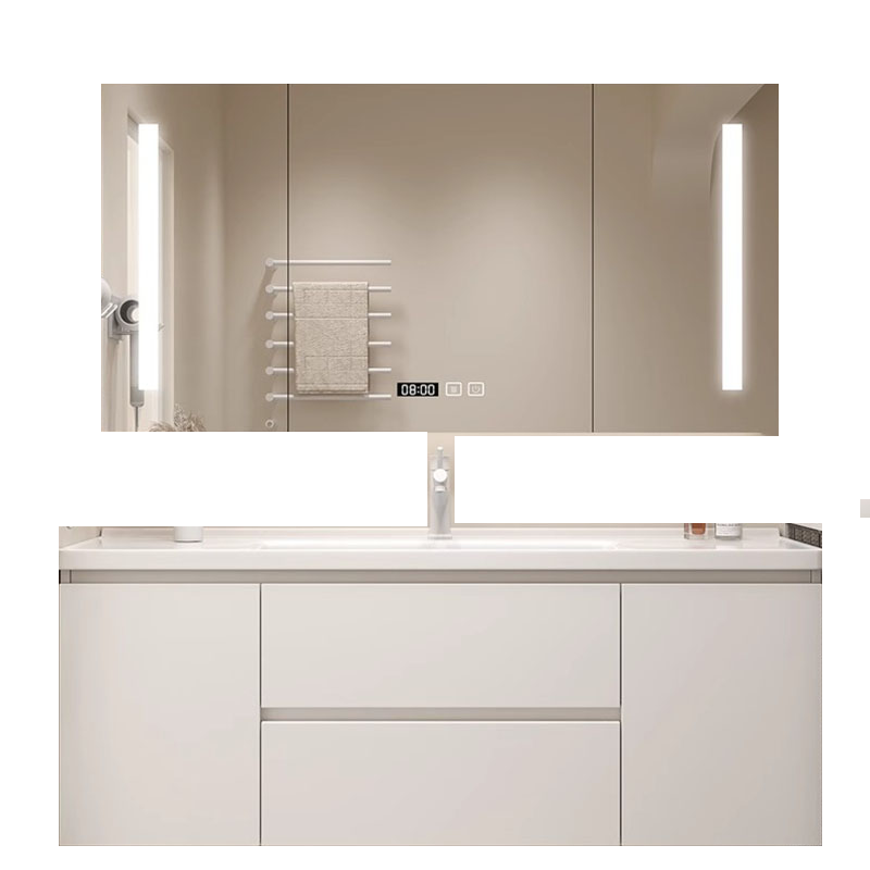 鑫金虎 现代简约实木卫生间洗漱台洗脸盆柜浴室柜组合 1.0m