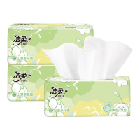 洁柔纸巾东方花园山室茶花香抽纸整箱100抽餐巾面巾纸卫生纸3包