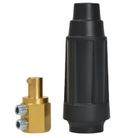 博源钧创 电焊机快速接头 中式DKJ-50插头 黑色 个