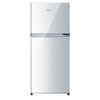 海尔(Haier)冰箱118升小型两门迷你双门冰箱宿舍家用租房小巧不占地节能省电冷藏冷冻电冰箱