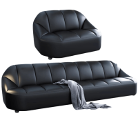 豫龙都办公沙发1+3套