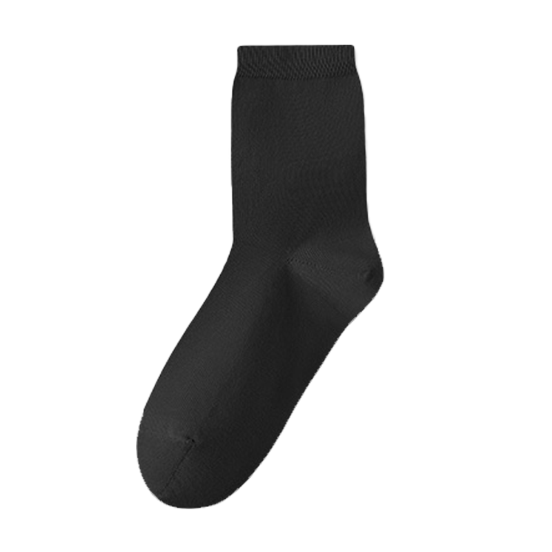 舒跑袜子女士春夏款网眼透气中筒袜舒适亲肤显瘦无骨不勒脚休闲纯色百搭长筒袜