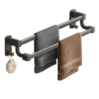 珂攸洋毛巾架置物架灰色