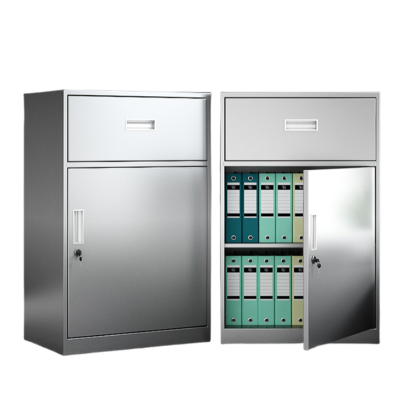 智叶舟不锈钢矮柜一门一斗44*39*65cm台