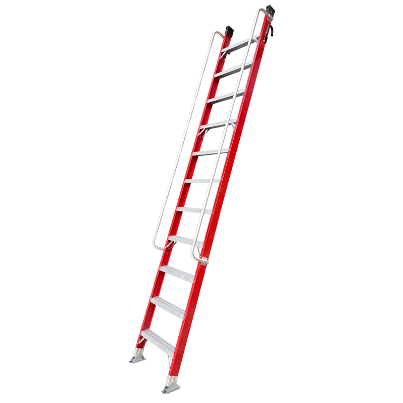 盛步达玻璃钢扶手梯子玻璃钢梯11步单梯楼梯带钩3.6米s-j36fst(个)