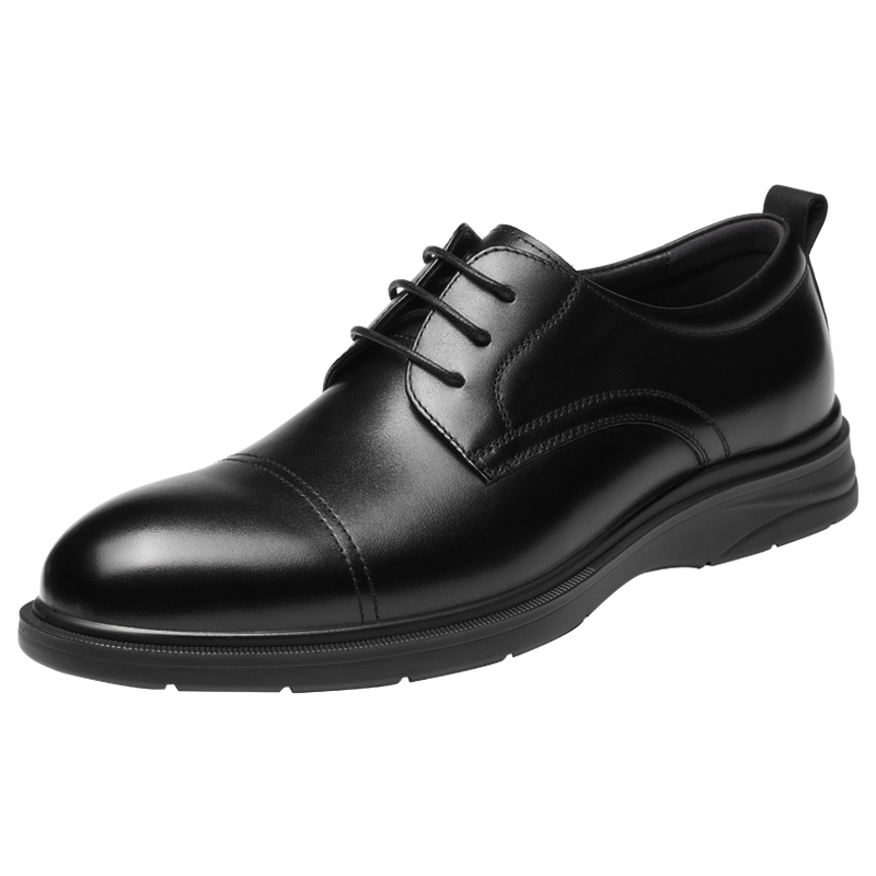 奥康男鞋新款透气牛皮商务正装皮鞋男日常通勤百搭系带休闲单鞋