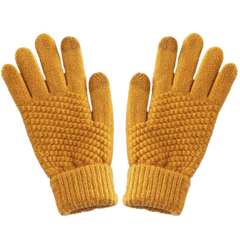 端固 针织棉手套秋冬防寒触屏保暖手套WQY9