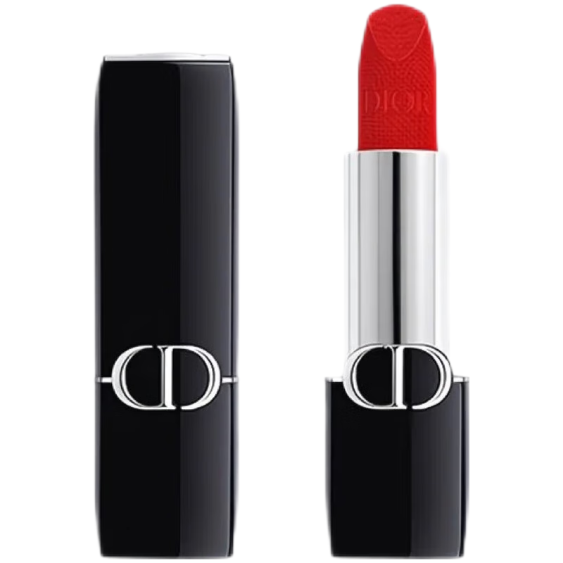迪奥(Dior) 烈艳蓝金唇膏3.5g 丝绒#772优雅脂粉裸