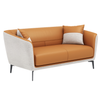 智叶舟休闲沙发双人位135*77*68cm张