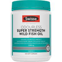 Swisse 野生天然深海鱼油软胶囊 2000mg 200粒 1瓶装 无腥味高浓度鱼油/深海鱼油 澳洲进口