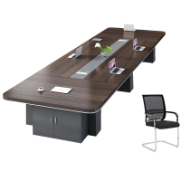 豫龙都会议桌椅+14椅4m套