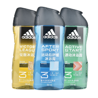 阿迪达斯(adidas)沐浴露三合一洗发+沐浴露+洁面运动后舒缓酷爽沐浴洗发水