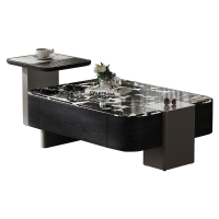 欧梵森 创意科技石茶几组合小户型客厅家具轻奢意式风现代简约套装北欧大小户型极简百搭储物柜