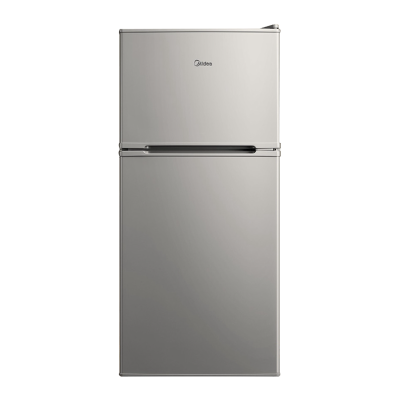 美的(Midea)112升两门双开门双温小冰箱BCD-112CM浅灰 迷你家用宿舍租房灵活摆放节能低音深冷速冻