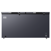 [自营]美的冰箱519大容量冰柜家用商用卧式大冷柜保鲜冷藏冷冻冰箱BD/BC-519DKEM 耀目蓝