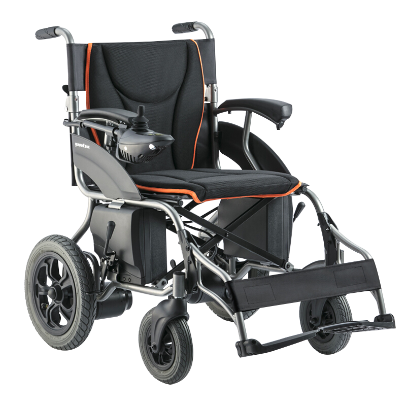 鱼跃电动轮椅车D210B智能全自动折叠轻便老年残疾人四轮代步车轻便