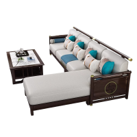 智叶舟沙发组合297*191*85cm(4+贵妃+茶几)套